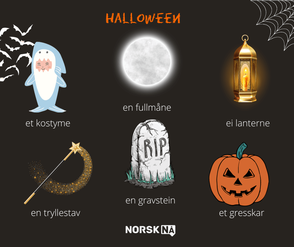 Kursy języka norweskiego - słownictwo Halloweenowe