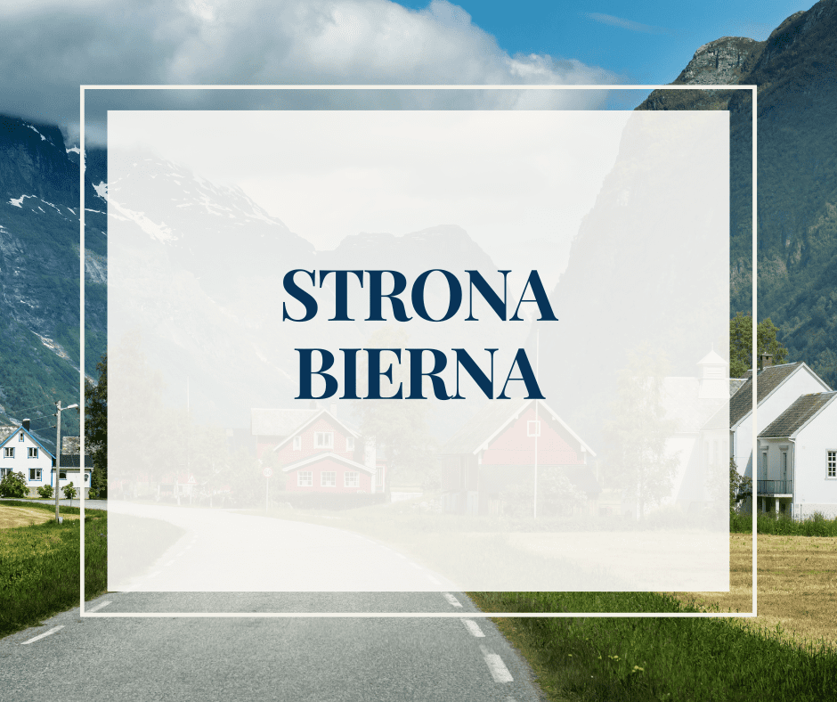 Strona bierna w języku norweskim